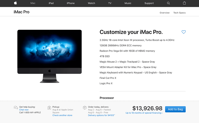 iMac Pro buy