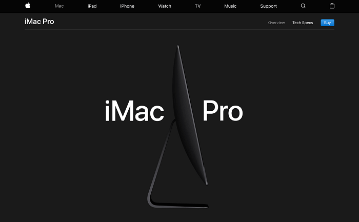 iMac Pro page